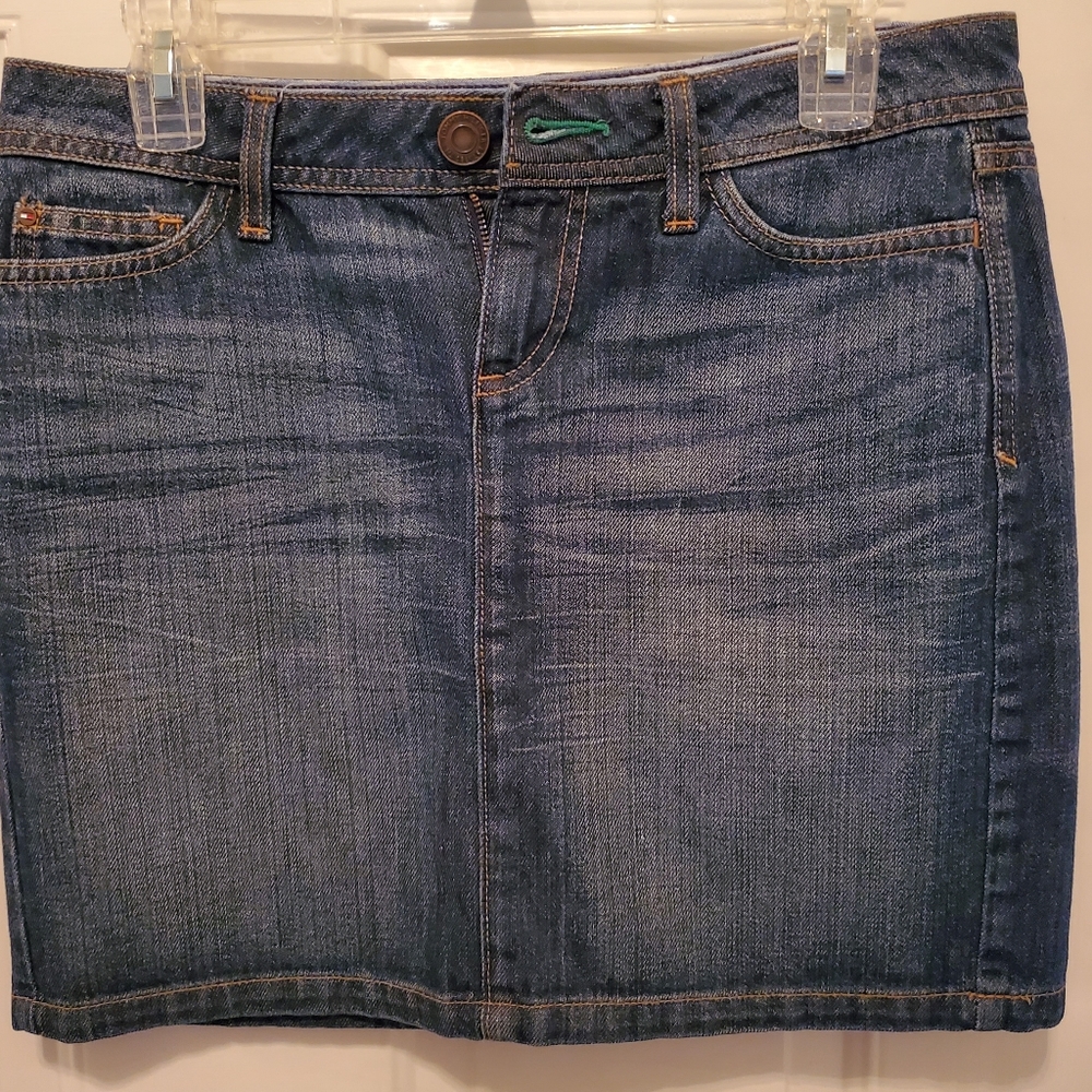 Jean mini skirt